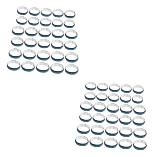 FRCOLOR 2 Sätze Fünf Farben Teiliges Veränderbare Farbwechsel Ringe Stimmungsringe Für Männer Und Frauen Kreative Designs Für Besondere Anlässe 50 Stück * 2 von FRCOLOR