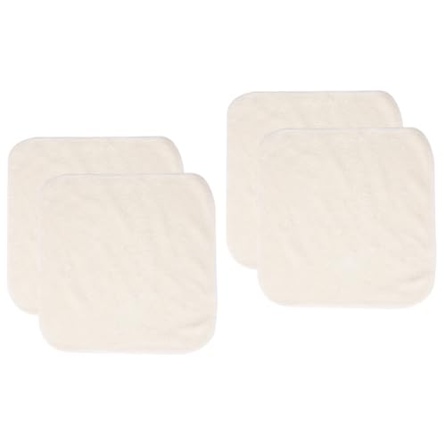 FRCOLOR 2 Sätze Gesichtsreinigungstuch Lumpen Küche Speicheltücher Für Säuglinge Make-up-entferner-tücher -waschlappen Großes Handtuch Peelingtücher Bambusfaser Beige 2 Stück * 2 von FRCOLOR