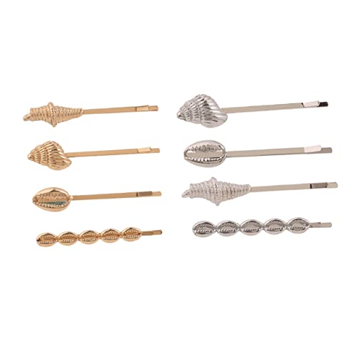 FRCOLOR 2sätze Metall-haarnadeln Für Damen Haarspangen Muschel-haarschmuck in Gold Und Silber Kreative Haarnadel Für Bob-frisuren Und Andere Styles von FRCOLOR