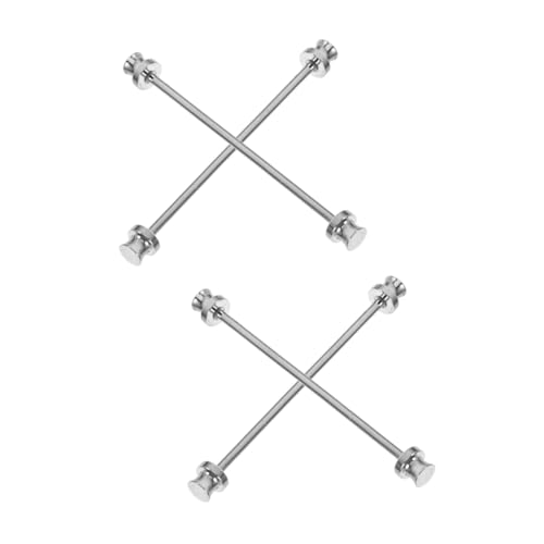 FRCOLOR 2 Sätze Herren Krawattennadel Kragenstäbchen Hochwertigem Legierungsmaterial Für Formelle Anlässe Einfach Zu Verwenden Langlebig Für Anzüge 2 Stück * 2 von FRCOLOR