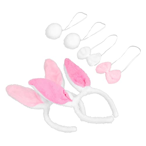 FRCOLOR 2 Sätze Kaninchen Stirnband Set hasenohren fasching Hasenohren Kostümset Bunny Cosplay Zubehör Osterhasen Ohren dekorative Hasenohren wiederverwendbare Hasenohren Polyester von FRCOLOR