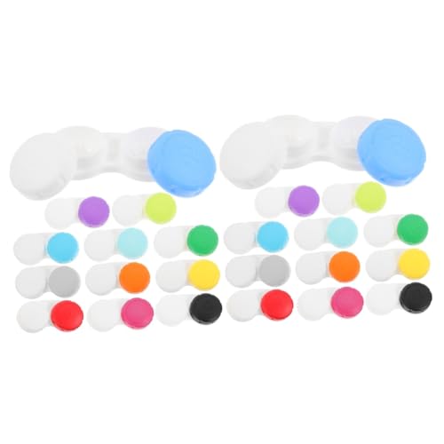 FRCOLOR 2 Sätze Kontaktlinsenbehälter Tasche Kleiner Objektivhalter Behälter Für Kosmetische Linsen Reisen Kontakte Bezaubernder Objektiv-Organizer Klarer Fall Auge Plastik 12 Stück * 2 von FRCOLOR