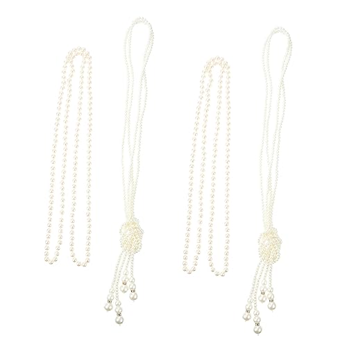 FRCOLOR 2 Sätze Lange Perlenkette Mehrschichtige Choker Halsketten für Damen Klassischer Schmuck für Besondere Anlässe und Alltag zu Kleidung Perfektes für Frauen von FRCOLOR