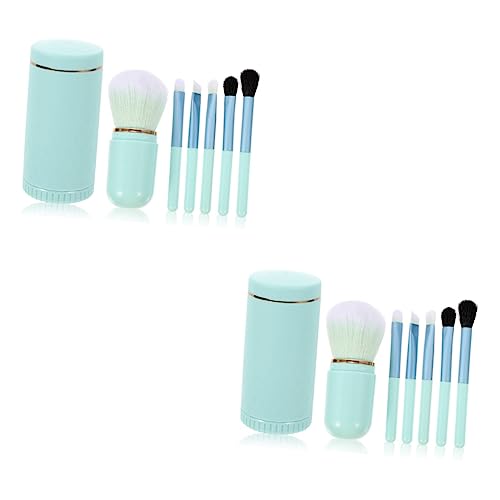 FRCOLOR 2 Sätze Make-up-Pinsel-Set Lidschatten Gesicht bilden Bürste Make-up Pinsel Geschmeidiger Make-up-Pinsel Kosmetikpinsel klein einstellen Kosmetika Aufbewahrungskiste Fräulein wolle von FRCOLOR