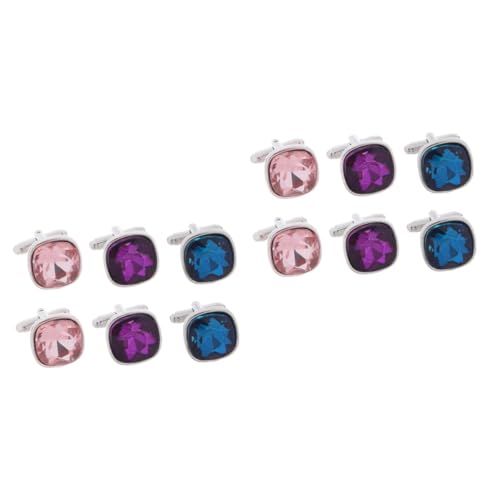 FRCOLOR 2 Sätze Manschettenknöpfe Aus Glas Mit Diamanten Männer Bräutigam Ihn Herren Accessoires Schmuck Vater Schwarz Anzug Manschettenknöpfe Luxuriöser Strassknopf Legierung 3 Paare * 2 FRCOLOR 2 Sätze Manschettenknöpfe Aus Glas Mit Diamanten Männer Bräutigam Ihn Herren Accessoires Schmuck Vater Schwarz Anzug Manschettenknöpfe Luxuriöser Strassknopf Legierung 3 Paare * 2 von FRCOLOR