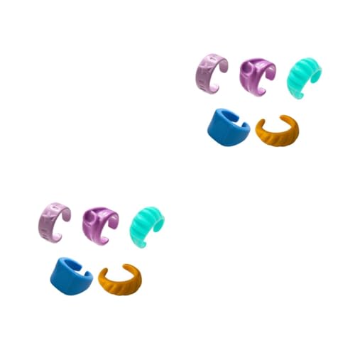 FRCOLOR 2 Sätze Mehrfarbiger Ringfinger Süßer Lustiger Bunter Kreativer Ring Zeigefingerring Trendiger Zeigefingerring Kreativer Fingerring Schöner 5 STÜCKE * 2 von FRCOLOR