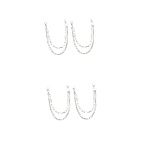 FRCOLOR 2 Sätze Metall Hüftkette Punk Bauchketten Für Mode Accessoires Dekorative Gürtel Für Partys Festlichkeiten Silberne Ketten Für Damen Herren 2 Stück * 2 von FRCOLOR
