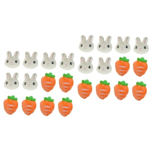 FRCOLOR 2 Sätze Mini Häschen Karotten Broschen Dekorative Anstecker Für Kleidung Taschen Accessoires Süßes Design Für Ostern 12 Stücke * 2 von FRCOLOR