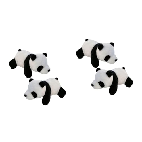 FRCOLOR 2 Sätze Plüsch Panda Form Brosche Stereoskopische Anstecknadel Für Damen Niedliche Baumwoll Brosche Für Zuhause Partys 2 Stück * 2 von FRCOLOR