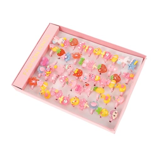 FRCOLOR 2 Sätze Teiliges Cartoon Ringe Resin Lustige Kreative Finger Ringe Für Mitgebsel Für Partys Besondere Anlässe 50 Stück * 2 von FRCOLOR