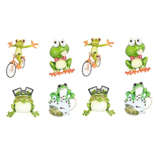 FRCOLOR 2 Sätze Teiliges Cartoon Tier Broschen Damen Lustige Frosch Anstecknadeln Für Kleidung Hochwertige Legierungs Broschen Für Taschen Schals Kreative Tierdekoration 4 Stück * 2 von FRCOLOR