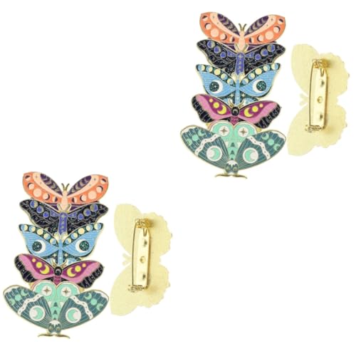FRCOLOR 2 Sätze Teiliges Emaille Anstecknadeln Set Retro Broschen Für Frauen Rucksäcke Hüte Kleidung Einzigartige Schmuckdekoration 5 Stück * 2 von FRCOLOR