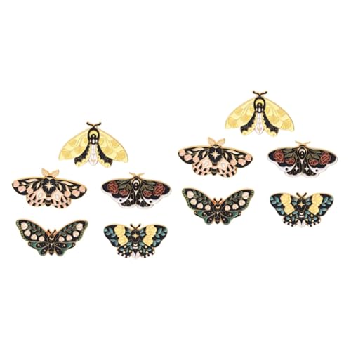 FRCOLOR 2 Sätze Teiliges Emaille Broschen Set Retro Insekten Anstecknadeln Für Kleidung Taschen Hüte Schmuckdekoration Für Damen 5 Stück * 2 von FRCOLOR