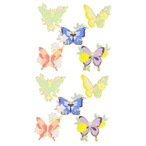 FRCOLOR 2 Sätze Teiliges Schmetterlingsbroschen Anstecker Für Kleidung Schals Hüte Taschen Einzigartiger Handgefertigter Modeschmuck Für Frauen 5 Stück * 2 von FRCOLOR