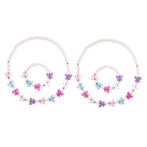 FRCOLOR 2 Sätze Teiliges Schmuckset Halskette Armband mit Schmetterlingen für Mädchen für Partys Mitgebsel Farbenfrohes Design aus Hochwertigem Harz FRCOLOR 2 Sätze Teiliges Schmuckset Halskette Armband mit Schmetterlingen für Mädchen für Partys Mitgebsel Farbenfrohes Design aus Hochwertigem Harz von FRCOLOR