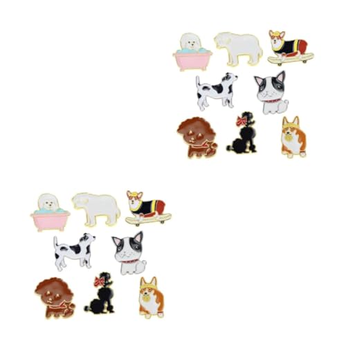 FRCOLOR 2 Sätze Teiliges Süße Cartoon Hundebroschen Niedliche Anstecknadeln Für Kleidung Taschen Schals Hüte Kreative Stilvolle Brustpins 8 Stück * 2 FRCOLOR 2 Sätze Teiliges Süße Cartoon Hundebroschen Niedliche Anstecknadeln Für Kleidung Taschen Schals Hüte Kreative Stilvolle Brustpins 8 Stück * 2 von FRCOLOR