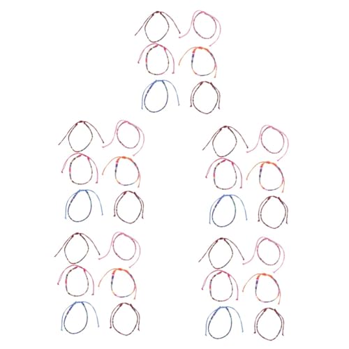 FRCOLOR 2 Sätze Verstellbare Geflochtene Fußkettchen Für Damen Teiliges Bunten Farben Für Sommer Strand Festival Accessoire 6 Stück * 2 von FRCOLOR