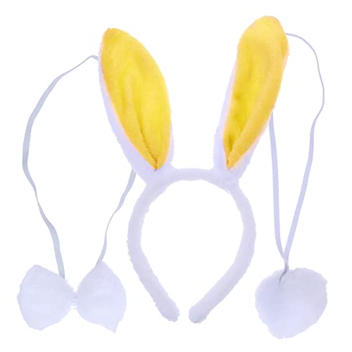 FRCOLOR 2satz Plüsch Kaninchen Kostüm Mit Haarreif Fliege Und Accessoires Für Ostern Und Cosplay Für Erwachsene Und Stilvolles Partyzubehör von FRCOLOR