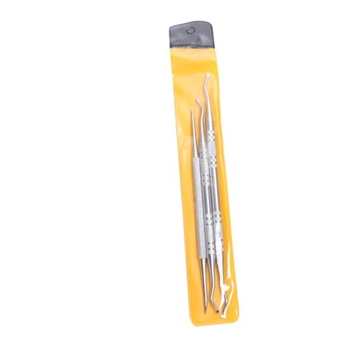 FRCOLOR 2 Set/6 Stück Nagelaligner-entferner-tool-kit Aus Edelstahl Nagelhautschieber-löffel Für Den Heimsalon Silbernes Nagelreiniger-set von FRCOLOR