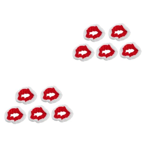 FRCOLOR 10stücke Teiliges Weihnachts Haargummis Mit Für Und Mädchen Rote Ponytail Haaraccessoires Für Festliche Anlässe Und Alltag von FRCOLOR