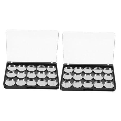 FRCOLOR 2sätze Leeren Lidschattenbehältern Mit Transparentem Deckel Und Nachfüllbarem Concealer-spender Für Diy-make-up-organizer von FRCOLOR