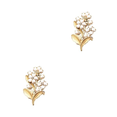 FRCOLOR 2 Stck. Blumenform Brosche für Damen Retro Haarschmuck Legierung Leichte Kreative Anstecknadel für Kleidung Schals Taschen für Täglichen Gebrauch von FRCOLOR