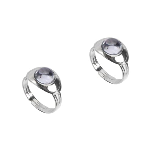 FRCOLOR 2 Stck. Farbwechsel Stimmungsring für Frauen Kreativer Finger Ring Temperaturabhängige Farbänderung Anlässe von FRCOLOR