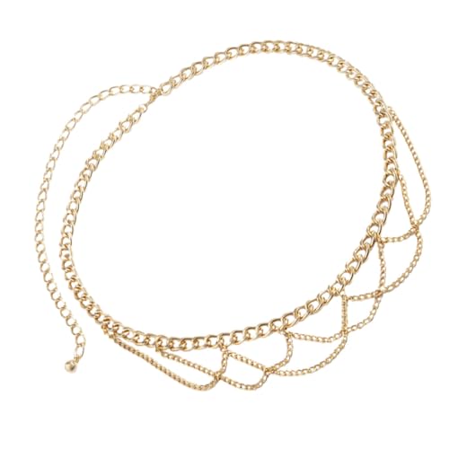 FRCOLOR 2 Stck. Förmige Metall Taillenkette mit Quasten für Frauen Stilvolle Körperkette für Sommerkleider Bikinis Eleganter Schmuck für Besondere Anlässe Dekoration von FRCOLOR