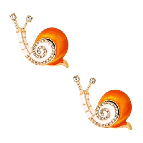 FRCOLOR 2 Stck. Schneckenbrosche Kreatives Accessoire für Kleidung Dekoration Vielseitig Einsetzbar für Perfektes für Fest von FRCOLOR