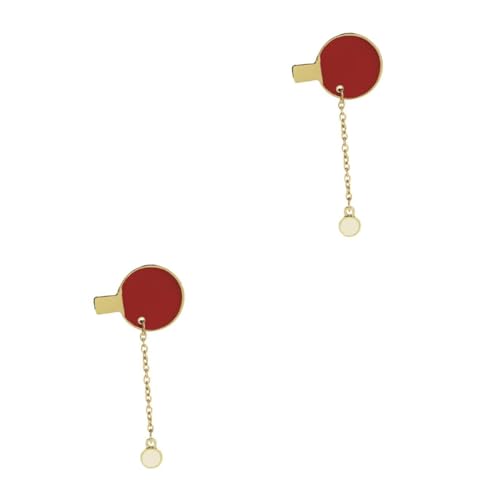 FRCOLOR 2 Stck. Stilvolle Tischtennis Brosche Kreative Anstecknadel Legierung für Kleidung Modisches Accessoire für Männer Frauen Vielseitig Einsetzbar Dekorieren von Taschen von FRCOLOR