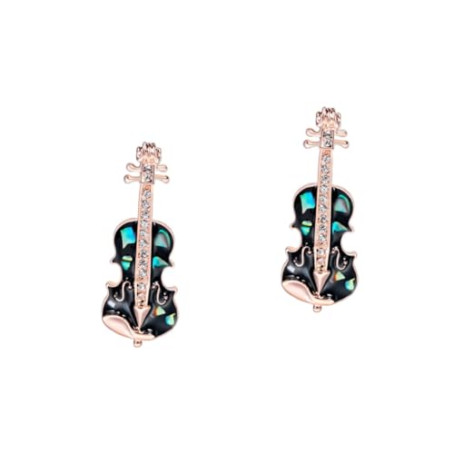FRCOLOR 2 Stck. Violin Brosche Pin Emaille Retro Anstecknadel für Kleidung Taschen Mäntel Kreatives für Musikliebhaber Modisches Accessoire von FRCOLOR