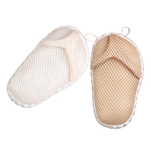 FRCOLOR Peeling-handtücher für Den Körper 2er-pack Körperschrubber Pantoffelform und Trockenseil für Die Dusche von FRCOLOR