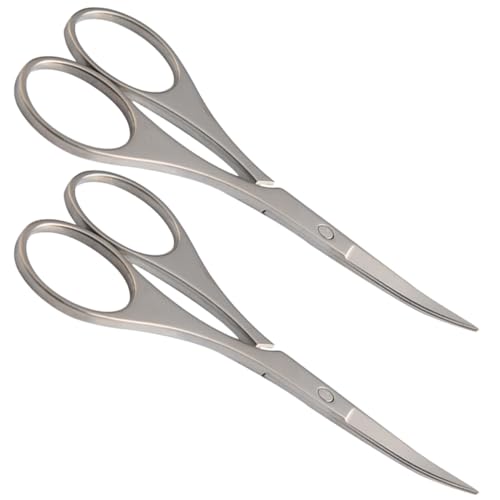 FRCOLOR 2 Stk Friseursalon Wimperntusche Elektrischer Rasierer Nasenhaartrimmer Männer Augenbrauenschere Nagelknipser Schermaschinen Haarschneider Für Männer Nagel-kit Silver von FRCOLOR