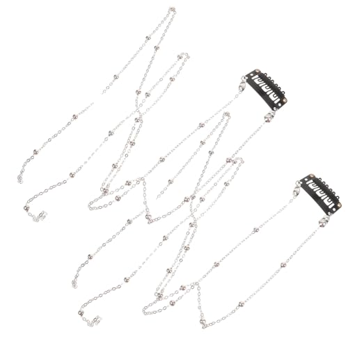 FRCOLOR 2stücke Haarketten Für Frauen Mädchen Haarschmuck Zopf Kette Haar Accessoires Dekorative Haarketten Für Zöpfe Geschenk Für Geburtstag Weihnachten von FRCOLOR