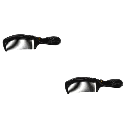 FRCOLOR 2 Stk Hornschabrohr Pflegegriffkamm Kamm zum Toupieren der Haare Herren bbrush brushes Kämme werkzeug Haarstyling-Gerät Massagekamm Modellieren langer haarkamm Hornkamm Frau Hörner von FRCOLOR