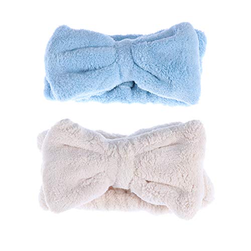 FRCOLOR 2 Stk Kopfbedeckung für das Gesicht waschen Mikrofasertuch für die Haare Stirnbänder Bogen abschmink haarband make up haarband handtücher Haarband waschen Yoga-Haar-Accessoires von FRCOLOR
