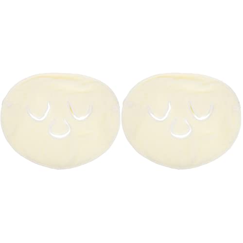 FRCOLOR 2 Stk Maske Handtuch Handtücher Gesicht Make-up-Reinigungstuch papierhandtuch Masken cooling towel kühlendes handtuch Frauen-Schönheitstuch kaltes Kompressentuch Polyester Beige von FRCOLOR
