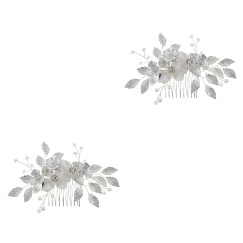 FRCOLOR 2stücke Eleganter Haarkamm Blütenform Brautschmuck Für Hochzeiten Stilvolles Haaraccessoire Für Für Festliche Anlässe Und Besondere von FRCOLOR
