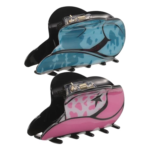 FRCOLOR 2stücke Western-hut Haarklammern Kleine Haarspangen Mit Cowgirl-hut-design Süße Haarclips Für Frauen Für Dickes Und Feines Haar Dekorative Haarklammern von FRCOLOR