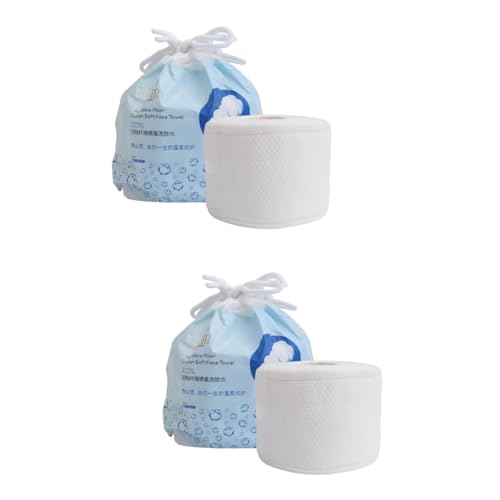 FRCOLOR 2 Stk Reinigungswatte Gesicht Make-up-Entferner-Waschlappen Baumwollgewebe Tupfer einmalhandtücher einmal handtücher tiefenreinigendes Waschhandtuch Haushaltshandtuch aus Baumwolle von FRCOLOR