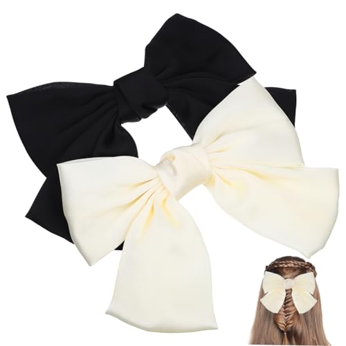 FRCOLOR 2 Stk Schleife Haarnadel Stutzenhalter Große Haarschleifen Schleife Haarspangen Schleifen Für Mädchen Haarschmuck Mädchen Haarschleifen Haarspangen Schleifen Polyester von FRCOLOR