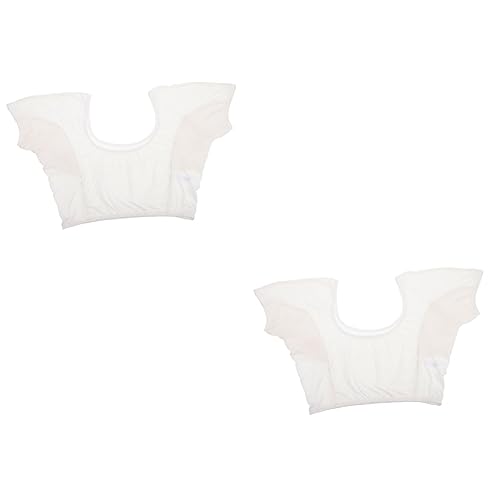 FRCOLOR 2 Stk Schweißweste ärmellose Tunika schweißabsorbierende Schutzweste joggingleine jogginganzug Pullover Weste Blusen für Damen schweißabsorbierende Weste Unterarm-Schweißpads Weste von FRCOLOR