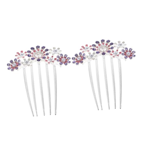 FRCOLOR 2 Stk frauen kopfschmuck Kamm Haarschmuck aus Strass graceling gracy Tiara Haarklammer Haarschmuck der Braut Haarschmuck für Frauen luxuriös Haarnadel Haarteil Kopfbedeckung a009 von FRCOLOR