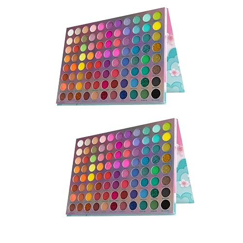 FRCOLOR 2 Stk Lidschattenpalette Mit 88 Farben Augen-make-up-palette Palette Mit Lidschatten Perlen-lidschatten Make-up-zubehör Lidschatten-werkzeug Frau Schmücken Plastik Matt von FRCOLOR