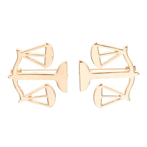 FRCOLOR 2 Stück Anwaltsbrosche Metall Anstecknadel für Anzug Hemd Kragen Langlebige Gerechtigkeits-Symbol Pin Symbolisches Accessoire für Juristen und Professionelle Outfits von FRCOLOR