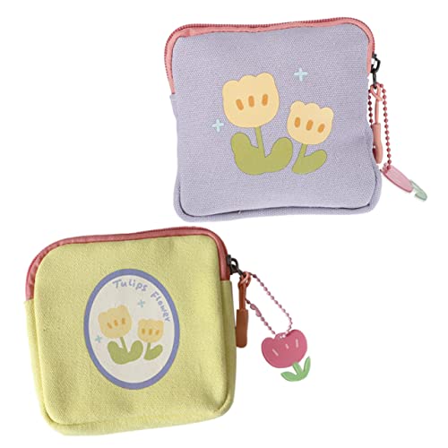 FRCOLOR 2 Stück Periodentasche für Damen Reißverschluss Münzaufbewahrungstasche Hygienebeutel für Damenbinden Praktische Tamponhalterung für Handtasche Stilvolle Aufbewahrung für Mädchen FRCOLOR 2 Stück Periodentasche für Damen Reißverschluss Münzaufbewahrungstasche Hygienebeutel für Damenbinden Praktische Tamponhalterung für Handtasche Stilvolle Aufbewahrung für Mädchen von FRCOLOR