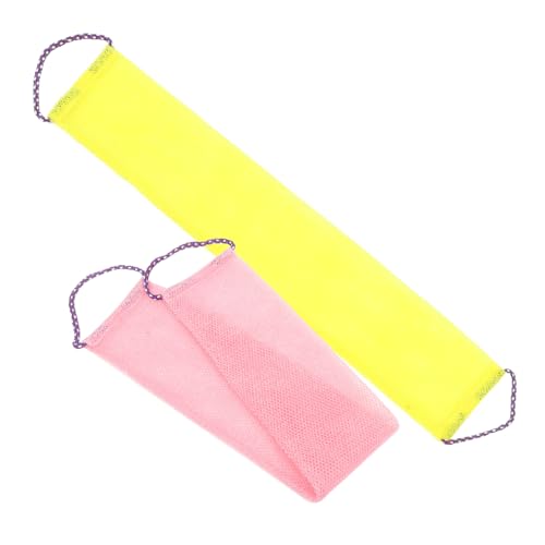 FRCOLOR 2 Stück Badetuch Dusche Peeling-Körperpeeling schrubben Duschschrubber exfoliating towel handtuch für sauna badhandtücherset badelaken Peeling-Rückenwäscher Badehandtücher Nylon von FRCOLOR