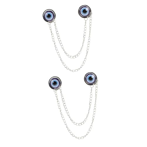 FRCOLOR 2 Stück Blue Eye Brosche Herrenbrosche, Anzugnadel Dekorativer Clip Für Kleid Schal -strickjacken -kragen Clips Kragenkettenclips Mode-kleid-clips Legierung FRCOLOR 2 Stück Blue Eye Brosche Herrenbrosche, Anzugnadel Dekorativer Clip Für Kleid Schal -strickjacken -kragen Clips Kragenkettenclips Mode-kleid-clips Legierung von FRCOLOR