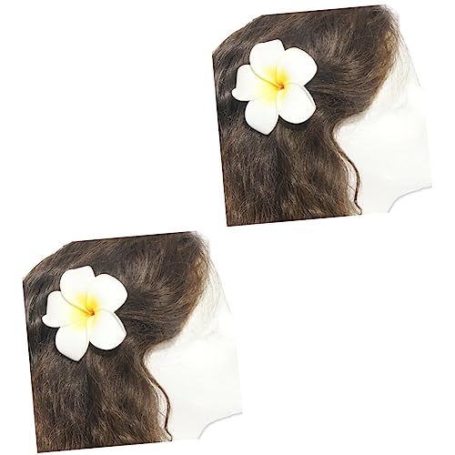 FRCOLOR 2st Hawaiianische Blumenkrone Haarspange Haarnadeln Für Frauen Hibiskusblüten-haarspangen Blumenhaarspangen Für Frauen Haarspangen Für Frauen Badeanzug Damen Die Blumen von FRCOLOR