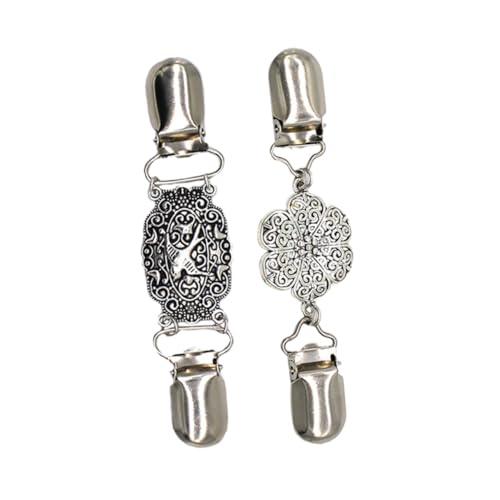 FRCOLOR 2 Stücke Vintage Brosche Schalclip Aus Legierung Modische Corsage Für Damen Stilvolle Schal Festschnalle Für Schals Und Cardigans Dekoratives Accessoire von FRCOLOR
